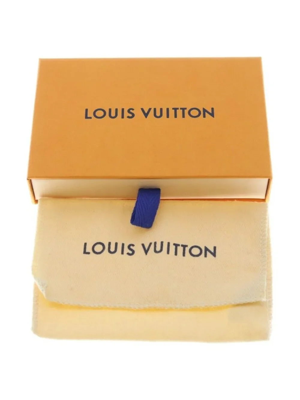 Louis Vuitton Monogram Ring Pendant Chain Silver